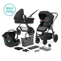 Универсальная коляска 3 в 1 Kinderkraft Xmoov Black KKWXMOVBLK3000