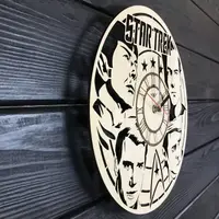 Оригінальний настінний годинник з дерева «Star Trek»