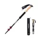 Трекинговая палка Naturehike NH20DS003, 135 см, черный/красный