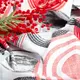 Ткань бязь ранфорс для постельного белья 2,4 м 7243 v-42 Круги красные