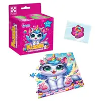 Игра развивающая пазлы с сюрпризом "Котик-Единорожка"