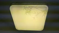 Сучасний квадратний світильник стельовий LED для кімнати кухні ванної 25704 Білий 7х47х47 см.