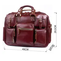 Дорожня сумка-портфель Vintage 14776 Бордова