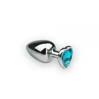 Анальная пробка Silver Heart Topaz M