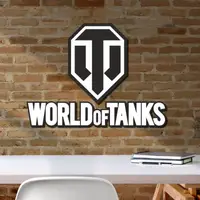 Дерев'яний настінний декор в кімнату для хлопчика «World of Tanks»