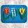 Коврик в ванну водопоглощающий антискользящий Цвести 58х38 см (VAN_24F054)