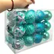 Новогодние украшения, 24 штук, шарики, D=5,5 см, в слюде