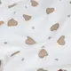 Простыня на резинке для коляски и люльки 40x80 BEIGE HEARTS