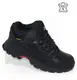 Зимние черные мужские термо кроссовки из натуральной кожи с мембраной Gore-Tex черный