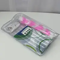 Шторка у ванну з мочалкою Кружочки 8358 180х180 см