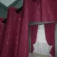 Комплект (2шт. 1,5х2,5м.) штор на люверсах из ткани лен рогожка "Саванна". Цвет бордовый Код 571ш 37-0098