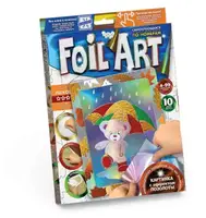 Аппликация разноцветной фольгой "FOIL ART", "Мишка"
