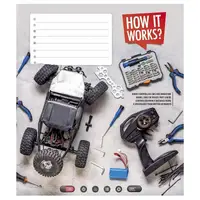 Тетрадь ученическая "How it works?" 024-3047K-3 в клетку на 24 листа