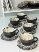 Сервіз чайний OLens Паноптикон 101-0481 270 мл 12 предметів чорний