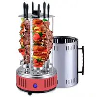 Электрошашлычница вертикальная Domotec MS-7783 нержавеющая сталь.