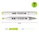 Маркер спиртовой Santi Professional SA-59 390863 бледно-зеленый
