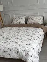 Постільна білизна сімейна Dushka Home Муслін 21763 160х215х2 см