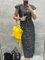 Жовта - стильна, якісна сумка Lady Bags на два відділення з двома знімними ременями (0268)