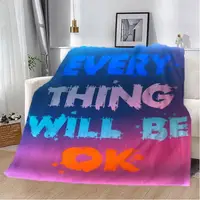 Плед 3D мотивационный EVERY THING WILL BE OK 12825 135х160 см