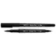 Маркер акварельный Santi Brush SW-27 391027 черный