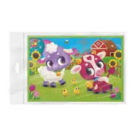 Игра развивающая мягкие пазлы А5. Коровка и овечка.