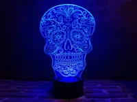 Сменная пластина для 3D светильников "Череп 2" 3DTOYSLAMP
