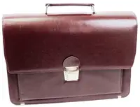 Деловой портфель Амо из эко кожи бордовый