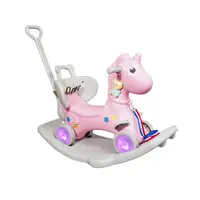 Качалка каталка детская XoKo Единорог Play Pen Pink RHO2-PN розовая