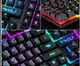Игровая компьютерная клавиатура со светодиодной подсветкой T-WOLF T20. Геймерский клавиатура англ.