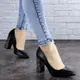 Туфли женские на каблуке Fashion Tita 2054 40 размер 25 см Черный
