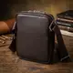 Мужская вертикальная сумка из натуральной кожи Vintage 22863 Коричневый