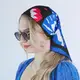Платок шелковый Армани с принтом  Птаха та квіти 68х68 см (HUST_25M022)