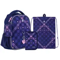Набор Kite рюкзак + пенал + сумка для обуви SET_K24-555S-1 Check and Hearts