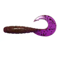 Силикон FishUp Mighty Grub 4.5in/114,3мм/4pcs./#016 - Lox/Green & Blacke 10054104
