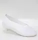 Женские белые трикотажные балетки. белый