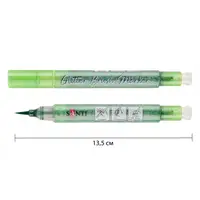 Маркер акварельный Santi Glitter Brush 390759 трявянисто-зеленый