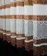 Тюль сетка высотой 1,5м. "Juli", цвет ванильный с коричневым. Код 791т