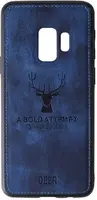 Чехол-накладка TOTO Deer Shell With Leather Effect Case Samsung Galaxy S9 Dark Blue