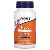 Аминокислота NOW Sleep Regimen 3-in-1, 90 вегакапсул