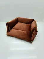 Лежак для котів і собак трансформер рожевий