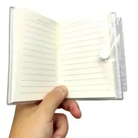 Блокнот на кнопці "Зайчик-3D" 8*11см, 64 арк., з ручкою (мікс)