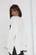 Жіноча кофта oversize з кишенею на грудях - молочний цвет, S