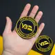 Шеврон на липучке Укрзалізниця круглый черный 7 см вышитый патч нашивка украинской железной дороги