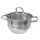 Каструля з кришкою Vezzer VZ12141R-16C 16 см 1.5 л срібляста