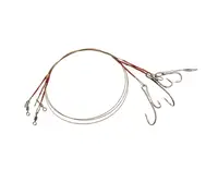 Поводок с двойником #4 Flagman X7 10кг 20см FX7D-10-20