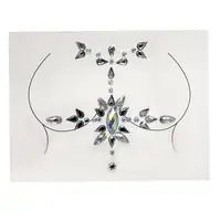 Наклейки кристали для грудей Crystals 2 8495 8х8 см