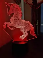 Сменная пластина для 3D светильников "Единорог 3" 3DTOYSLAMP