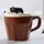 Кружка "Lazy cat" Коричневий Brown