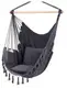 Подвесное кресло гамак бразильский BOHO 100см + 2 шт подушки Dark Grey