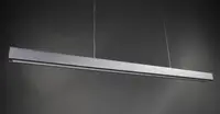 Люстра светодиодная подвесная LED светильник для квартиры на потолок лэд 27351 Черный 15-100х6х120 см.